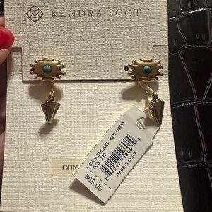Kendra Scott Shiva Ear Jacket – Vintage Gold | Brand New